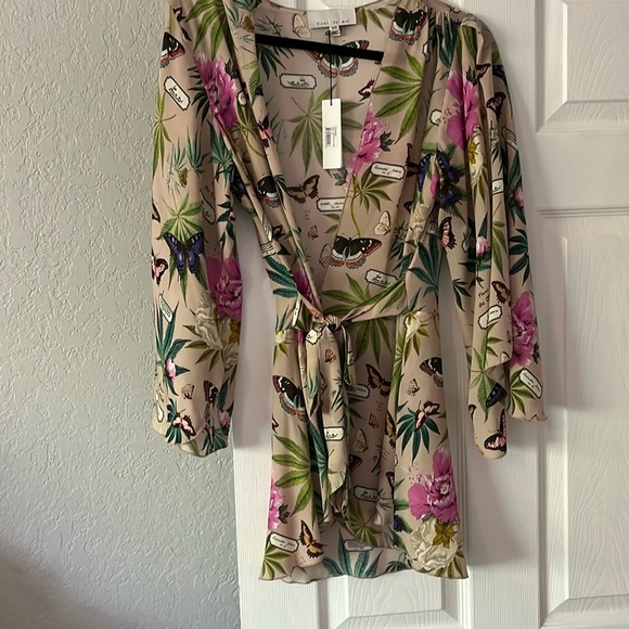 Fleur du Mal Other - NWT Fleur du mal angel sleeve robe size s/m
